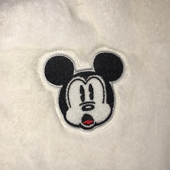 NWT DISNEY Faux Fur Mickey Mouse 90 Years Jacket - Picture 3 of 9